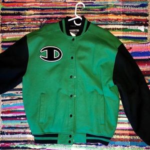 champion men's city classic letterman jacket